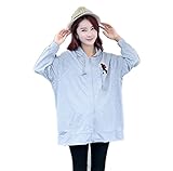 Tresor マタニティ 産前 産後 妊娠 初期 中期 後期 綿 素材 柔らかい生地 ゆったり 長袖 伸縮性いい パーカー 保温性抜群 TRAP-152903　グレーXL