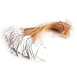 Demiawaking 園芸用タグ 吊ラベル カラー 植物ラベル フラワーラベル ガーデニングラベル 100枚入 グレー(3.6×2.5cm)