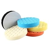 Wrightjp ポリッシャースポンジ ポリッシャー バフ 洗車 研磨パッド バフスポンジ 垢取り 傷磨き 塗装 研磨 5点 セット