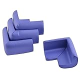 uxcell コーナークッション　コーナーガード　コーナーパッド　コーナーカバー カバー クッション リビングルーム用 家具 引き出し 気泡ゴム製 パープル 4 個入れ