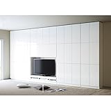 テレビ台の高さが選べて配線も隠せる壁面収納 奥行44cmタイプ テレビ台ロータイプ 幅155高さ180cm 514354(サイズはありません イ：ナチュラル)