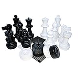 Kettler Junior GiantチェスとチェッカーComplete Set with 6 x 6フィートLargeゲームボード