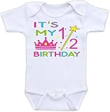 It 's My半分誕生日 – キュートプリンセス誕生日赤ちゃん女の子ボディスーツ US サイズ: 4L