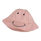 ベビー用ハット可愛い 笑顔　smile　注目　つば広 赤ちゃんキャップ サファリハット キッズ 帽子 子供サンバイザー 女の子 男の子 男女児 紫外線 UVカット 日よけ 日焼け止め　コットン (フリ
