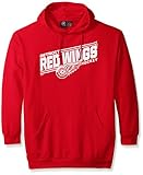 NHLメンズRed Wingsフリースプルオーバーパーカー レッド