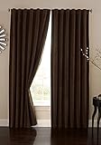 High Quality Velvet Blackout Home Theater Curtain Panel, 84-Inch, Chocolate