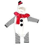 かわいい 雪だるま コスチュームセット（カバーオール、上着、帽子） 2歳～3歳 95cm [並行輸入品]