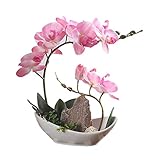 SUND　人工観葉植物　枯れない おしゃれ 大型 コチョウランの植え インテリア 雑貨 可愛い 高品質 結婚式 誕生日 発表会 入学式 卒業式 適用 ピンク