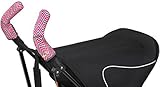 Choopie Stroller Grip Covers, Chevron Baby Pink, Double Bar by Choopie [並行輸入品]