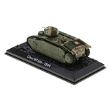 1:72 軍用 ダイキャストタンクモデル クラフト タンクチャーB1ビス 1944 戦車 軍用車両 大砲モデル