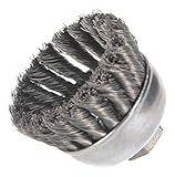 Weiler 13023 Knot Wire Cup Brush, 2-3/4" Single Row, 0.14" Steel Fill, 1/2"-13 UNC Nut [並行輸入品]