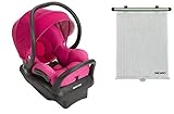 Maxi-Cosi Mico Max 30 Infant Car Seat, Pink Berry with BONUS Retractable Recaro Window Shade by Maxi