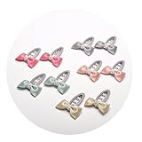 ベビー 子供用 前髪クリップ シンプルリボン ヘアピン 2枚組 色もランダム 人気な髪飾り