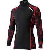 KURODARUMA(クロダルマ) ゴールドドット迷彩柄 長袖アンダーレイヤー レッド LL