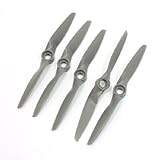 uxcell RC飛行機プロペラ　アダプターリング　APCスタイル　4.7x4.7E　2ブレード　グレー　5個入り