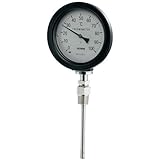 カクダイ バイメタル製温度計(防水・ストレート型) 649-913-100B