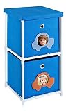 Altra Furniture Kids' 2-Bin Storage Unit, Blue [並行輸入品]