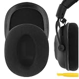Geekria Comfort イヤーパッド 互換性 パッド ロジクール Logitech G Pro/ProX/ ProX2/ 433/ 233 ヘッドホンに対応 イヤパッド/イヤークッション/イヤーカップ (ベロア/ブラック)