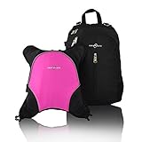 Obersee Rio Diaper Bag Backpack with Detachable Cooler, Black/Pink by Obersee [並行輸入品]