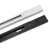 直付専用型 黒 白 配線ダクトレール ライティングレール 照明器具 (150cmダクトレール, ブラック)