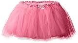 Jacques Moret Little Girls (2T-5T) Layer Tutu Skirt with Silver Glitter Bow Strawberry 4T [並行輸入品]