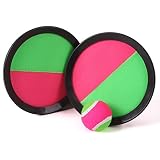 fyess Velcroボールパドルキャッチ、Toss Game set- 7 "ハンドヘルドスティックDisc – 1セット
