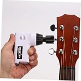 LIVIAギター 電動ワインダー ギターペグワインダー エレキギターワインダー ウクレレペグワインダー ツール クラシカル 用品 腹筋 白い Guitar (ホワイト)