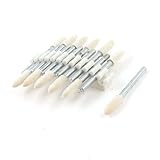 uxcell 軸付き砥石　研磨　ルーター　フェルトボブ　ボブ　テーパー　ゴム砥石　パワードリル　ダイグラインダー用　研磨　ツール　円錐型　12個セット