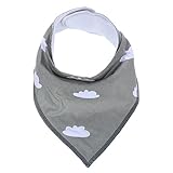 Morninggold ベビー ビブ 赤ちゃんのためのコットン制 三角 よだれかけ 無地 バンダナ型 (HML013)