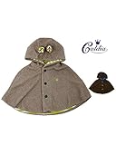 【子供服】 Caldia (カルディア) ボアくま耳付マント・ケープ・ポンチョ S A54120