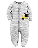 カーターズ Carter's カバーオール テリーコットン 100% & ベビー・デポ モスリン ウォッシュクロス Terry Snap-Up Sleep & Play 6M (61-67cm) [並