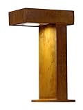 SLV Lighting 4230090U Rusty Pathlight Outdoor Bollard, Rusted Iron Finish [並行輸入品]