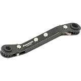 Dynamic Tools D081000 15-Degree Offset Double Box End Ratcheting Wrench, 1/4 by 5/16 by Dynamic Tool