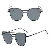 nnda Co 1 PC uv400レディースフラットCat Eye TopメタルフレームミラーサングラスDesignerクラシックEyewear新しい AS THE DESCRIPTION NNDA