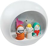 Alessi Amgi10 Statuette Presepe Nativity Hand-Decorated, White