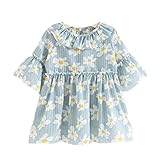 WIN キッズワンピース フォーマル女児 キッズ 服 子供 長袖 女の子 ガールズ ワンピース 韓国スタイル 結婚式 発表会 入園式 入学式 卒園式 卒業式 七五三 パーティー (120cm, ブルー