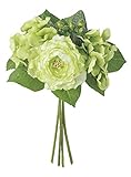 asca 造花 ミックスフラワーブーケ ライム A-32644-051L