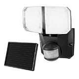 Defiant 180 Degree Motion Twin Solar Black Flood/Spot Security Light [並行輸入品]