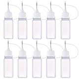 IainStars ニードルボトル スポイトボトル セット 5ml/10ml/15ml/20ml/30ml プラスチック ボトル 10個セット