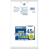 日本サニパック:サニパック 容量表記入り白半透明ゴミ袋45L HT46 型式:HT46（1セット:10枚入）