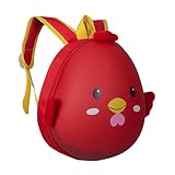 Eldori リュック サック 幼児 キッズ 子供 用 女の子 男の子 大容量 多機能 可愛い 犬 動物 ベビー リュック 幼稚園 保育園 お散歩 入学 入園 通園 誕生日 (レッド)