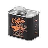 缶 コーヒー豆 気密缶 屋外 キャンプ ティンボックス パッケージ ストレージ 黒