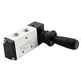 uxcell 手引き 弁 空気 1/4PT 吸気 2 ポジション 5 ポート マニュアル