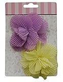 GOLDBUG ヘアークリップ ビッグフラワー2P パープル・イエロー 23488