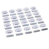 超強力 家具用のマグネットキャッチ 磁気ドアキャッチ ドア止め金具 46x14x15mm 20組 家具扉・ガラス扉・キャビネット・戸棚