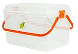 サンコープラスチック コンテナエースM 幅40×奥27.5×高24.5cm オレンジ