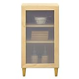 日本製 モダン 木製 40cm幅リビングキャビネット メイプル ナチュラル 完成品