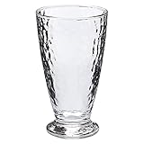 ティエラドリンク330　槌目模様グラス　クリームソーダやパフェにも