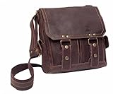 David King & Co 6121G Distressed Letter Sized Messenger- Grey