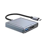 Paopaoldm 8Kx4K 3イン1ハブアダプター TypeC to Displayport 8Kx4K120hz TypeC PD100W エクステンダー ディスプレイポート ハブ 3イン1 Type-C to ドッキングステーション USB HUB ドッキングステーション 5Gbps USB 2.0+DP1.4+PD100W